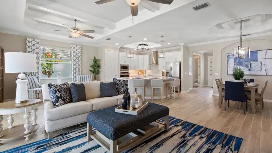 Furnished interior in a model home at Stillwater at Lakewood Ranch: Executive Homes in Lakewood Ranch (Image 8). Furnished interior in a model home at Stillwater at Lakewood Ranch: Executive Homes in Lakewood Ranch (Image 8).
