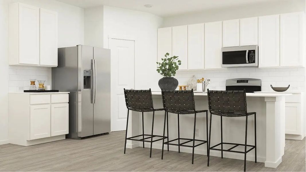 Furnished interior in a model home at Blossom Ranch: Eventide in San Antonio (Image 3).