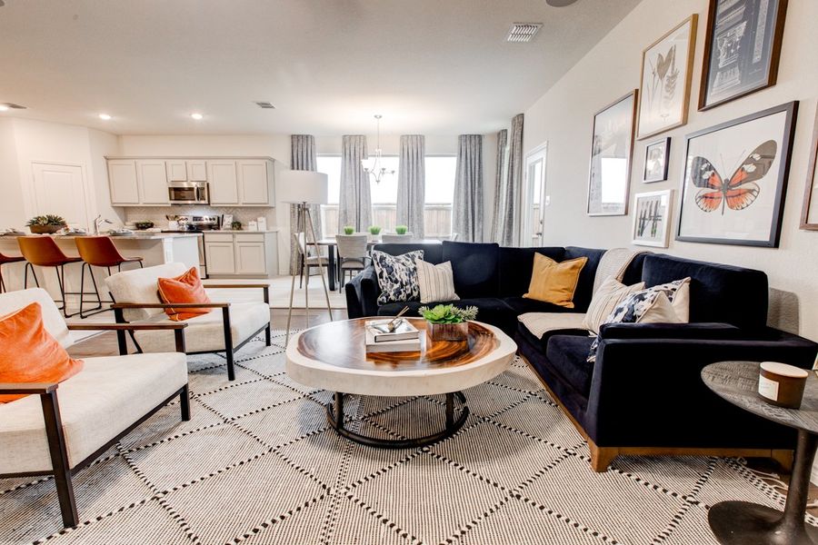 Furnished interior in a model home at Palmilla Springs in Fort Worth (Image 26).