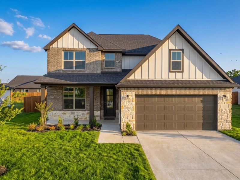 Front exterior of a home in the Meadow Ridge Estates community, located in Josephine, TX (Image 2). Front exterior of a home in the Meadow Ridge Estates community, located in Josephine, TX (Image 2).