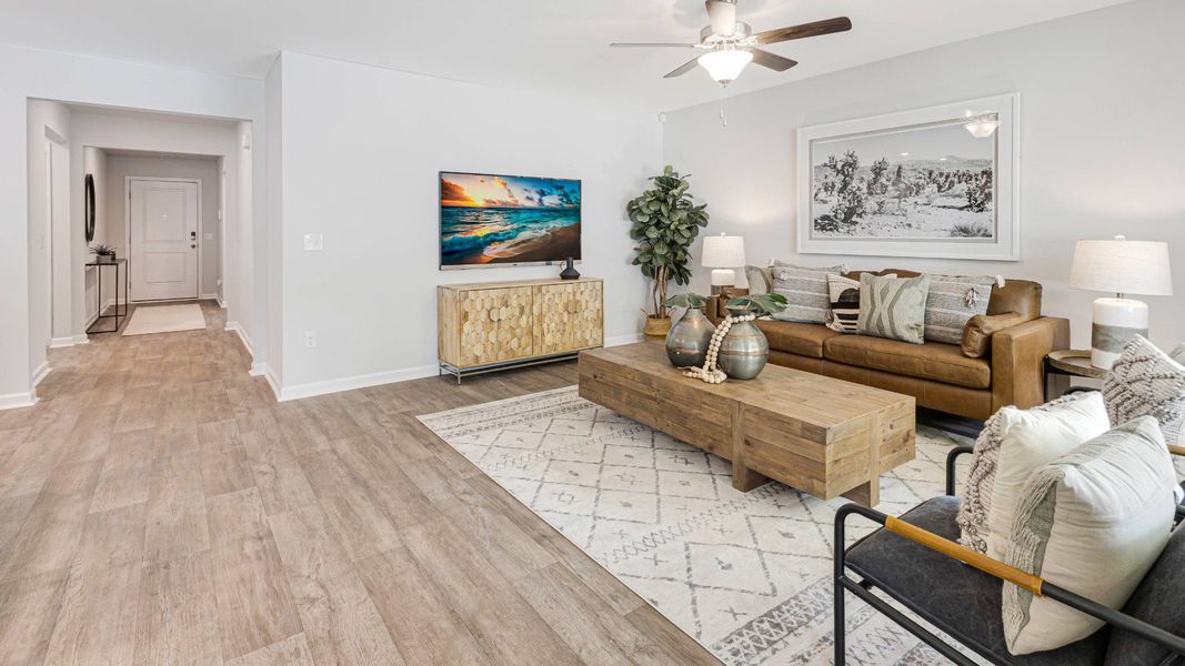 Furnished interior in a model home at Vineyard Trail in Jacksonville (Image 8).