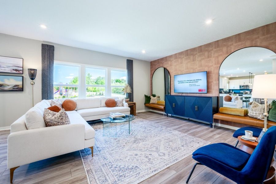 Furnished interior in a model home at Sage Woods in Dallas (Image 30).