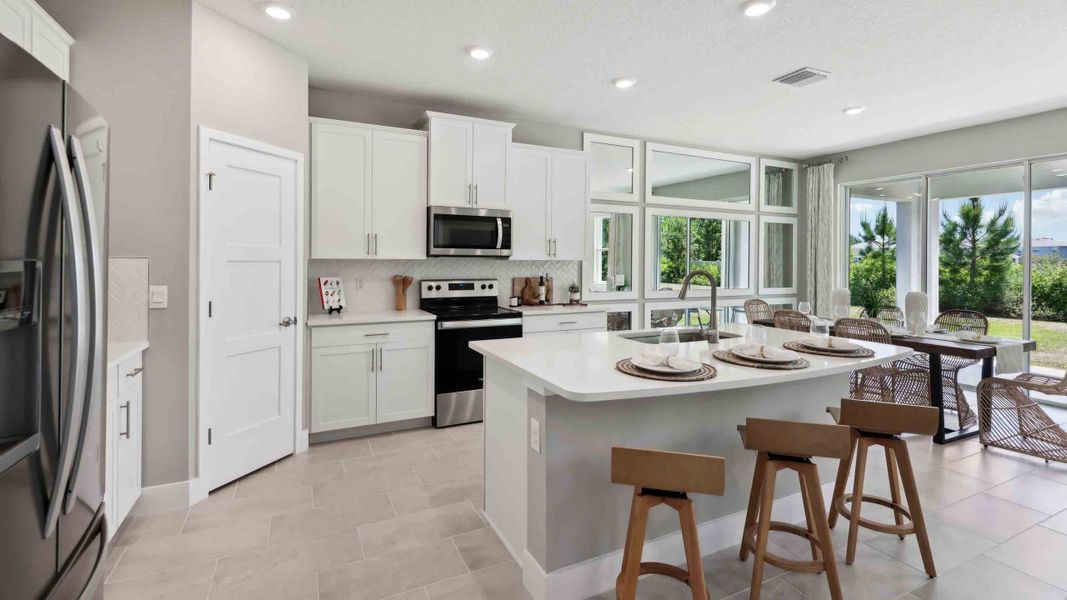 Furnished interior in a model home at Ridge at Heath Brook in Ocala (Image 7). Furnished interior in a model home at Ridge at Heath Brook in Ocala (Image 7).