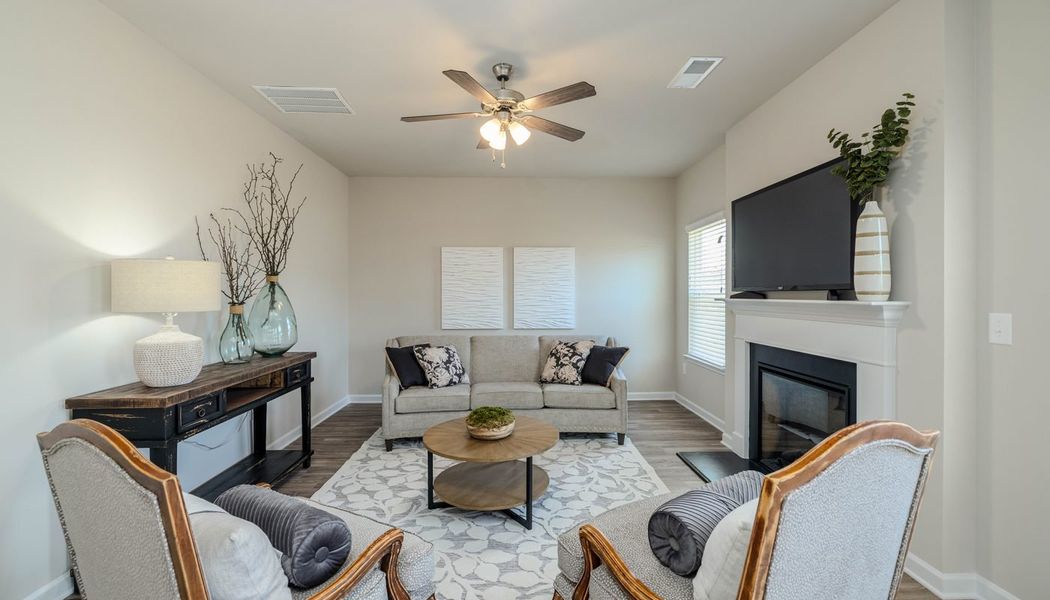 Furnished interior in a model home at Chimney Oaks in Homer (Image 35). Furnished interior in a model home at Chimney Oaks in Homer (Image 35).