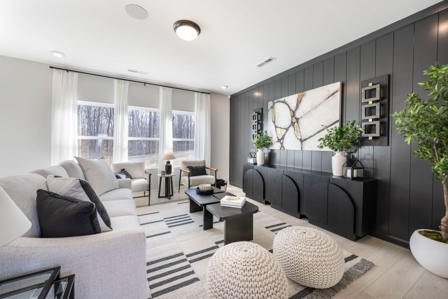 Furnished interior in a model home at River Rock in Winston-Salem (Image 5).