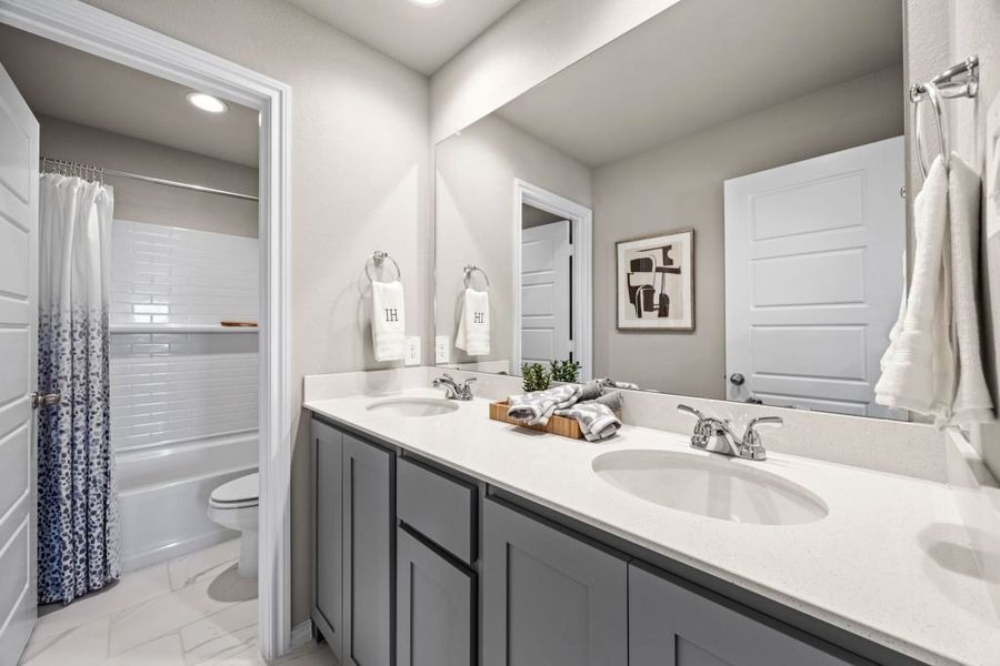 Furnished interior in a model home at ValleyBrooke in Mesquite (Image 12). Furnished interior in a model home at ValleyBrooke in Mesquite (Image 12).