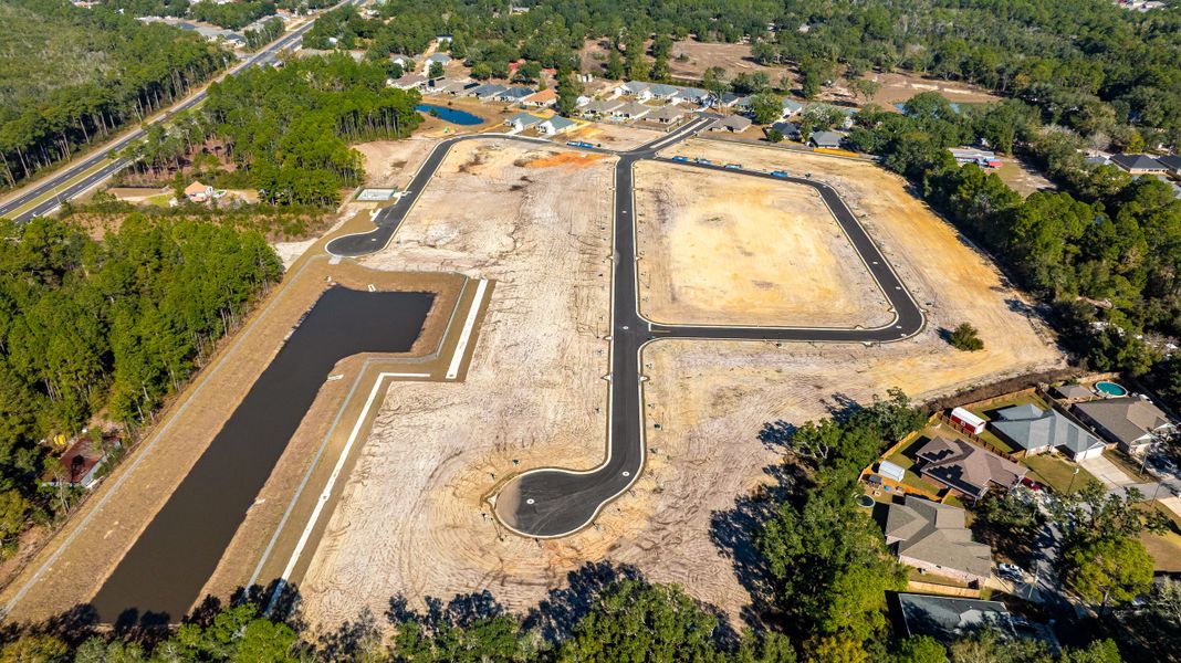 Site preparation and early development at Buckeye's Landing in Navarre, FL (Image 21).