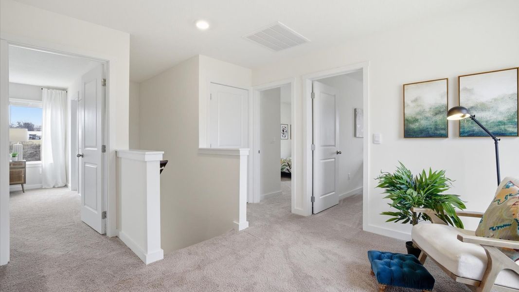 Furnished interior in a model home at Belhaven in Knoxville (Image 22).