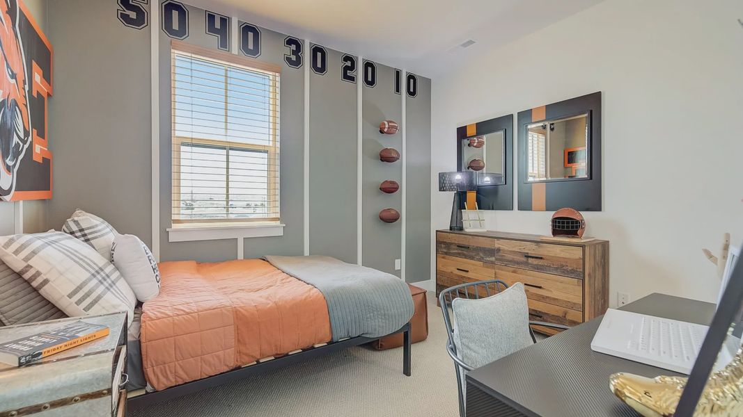 Furnished interior in a model home at Westerly in Erie (Image 21).