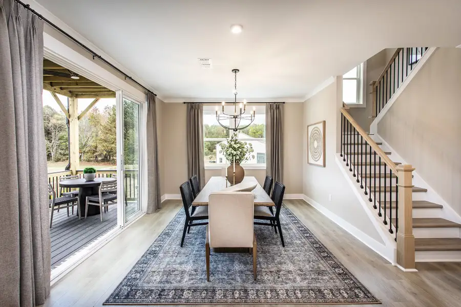Furnished interior in a model home at The Paddocks at Doc Hughes in Buford (Image 6).