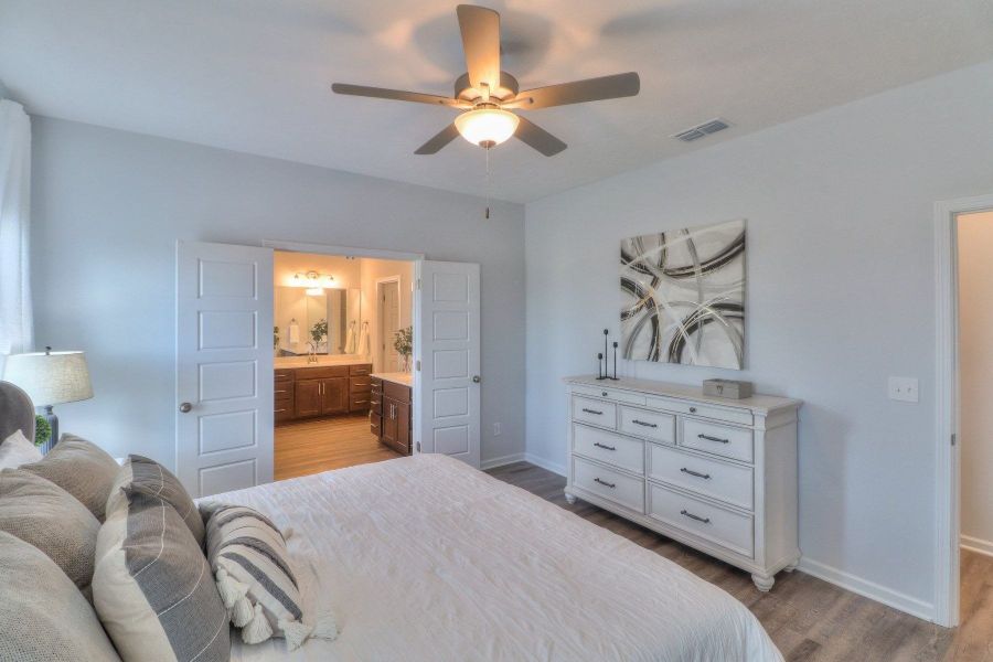 Furnished interior in a model home at Collin's Place in Decherd (Image 17).