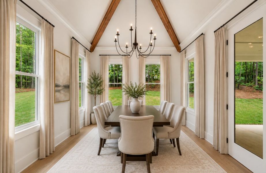 Furnished interior in a model home at The Tillery in Marietta (Image 7).