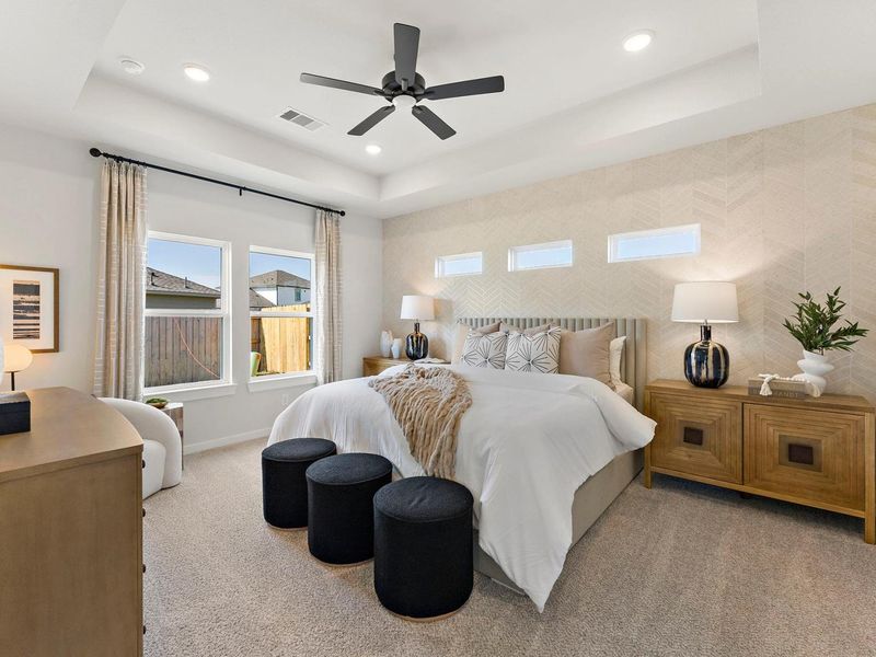 Furnished interior in a model home at Sundance Cove in Crosby (Image 8).