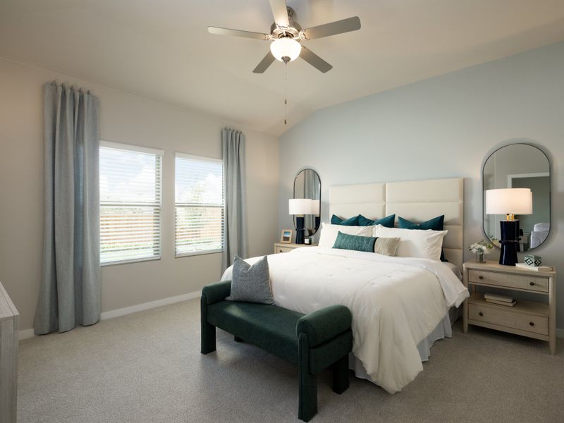 Furnished interior in a model home at Stella Hills in Denton (Image 15).