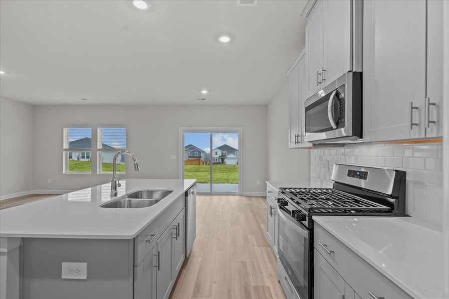 Furnished interior in a model home at Holland Park in Spartanburg (Image 6).