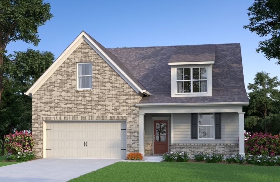 Front exterior of a home in the Linden Grove community, located in Powder Springs, GA (Image 15).