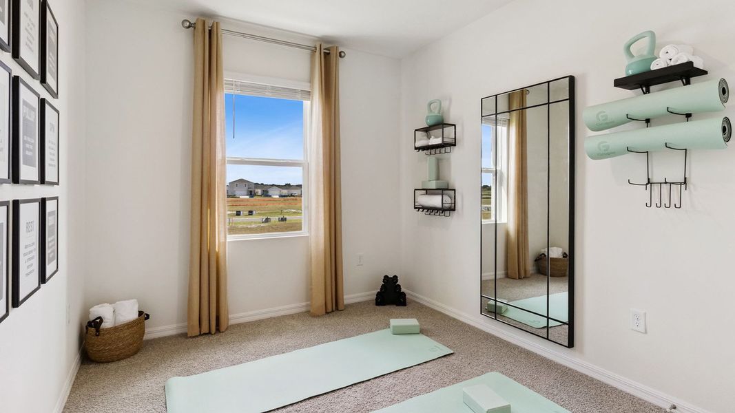 Furnished interior in a model home at Summerlin at Hawthorne Ranch in Lakeland (Image 29).