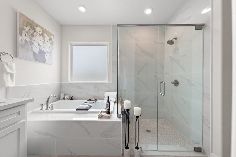 Furnished interior in a model home at Northwood Trails in Mcallen (Image 45).
