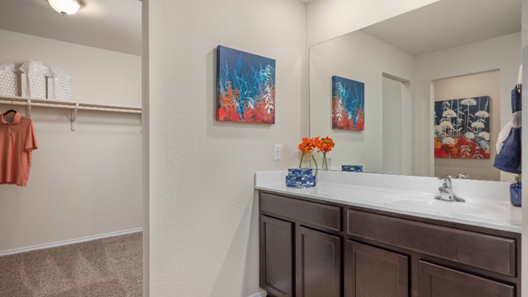 Furnished interior in a model home at Yowell Ranch in Killeen (Image 20).