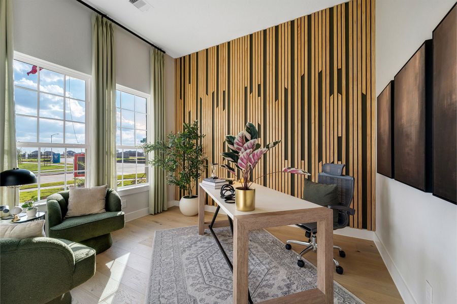 Furnished interior in a model home at Sunterra Lakes in Brookshire (Image 4).