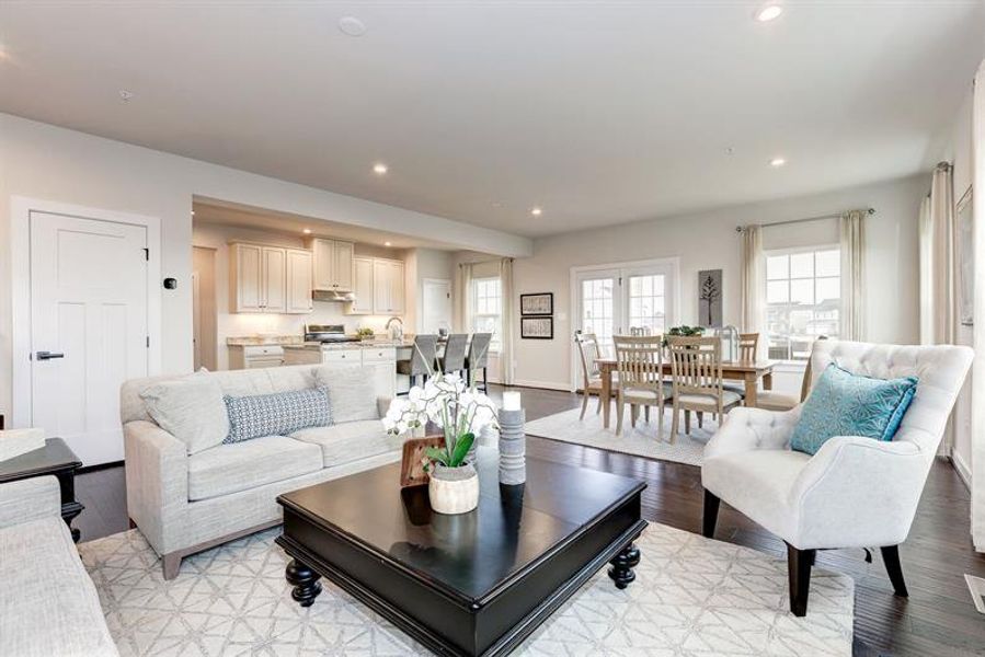Furnished interior in a model home at Southern Hills in McDonough (Image 13).