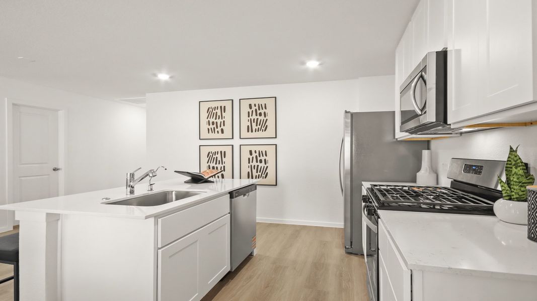 Furnished interior in a model home at Lexington Heights in Willis (Image 21).