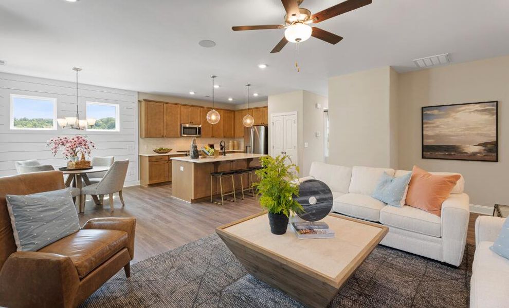 Furnished interior in a model home at The Grove at Bratton Park in York (Image 7). Furnished interior in a model home at The Grove at Bratton Park in York (Image 7).
