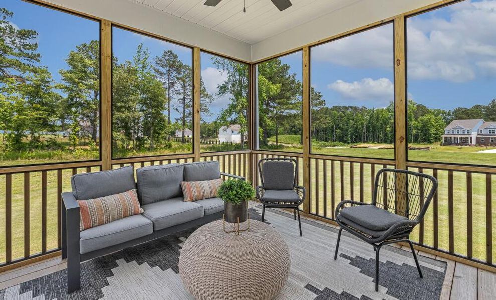 Furnished interior in a model home at High Springs in Clayton (Image 25). Furnished interior in a model home at High Springs in Clayton (Image 25).