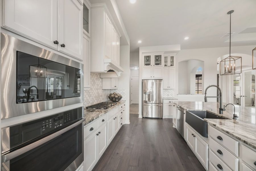 Furnished interior in a model home at Johnson Ranch in Bulverde (Image 10).