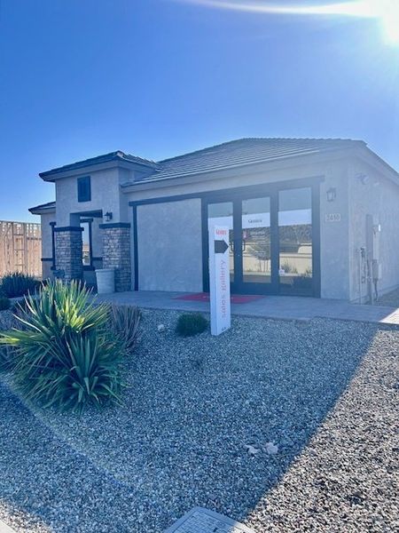 A modern home with a gravel landscape in the Village at Sundance by Centex (Buckeye, AZ). A modern home with a gravel landscape in the Village at Sundance by Centex (Buckeye, AZ).