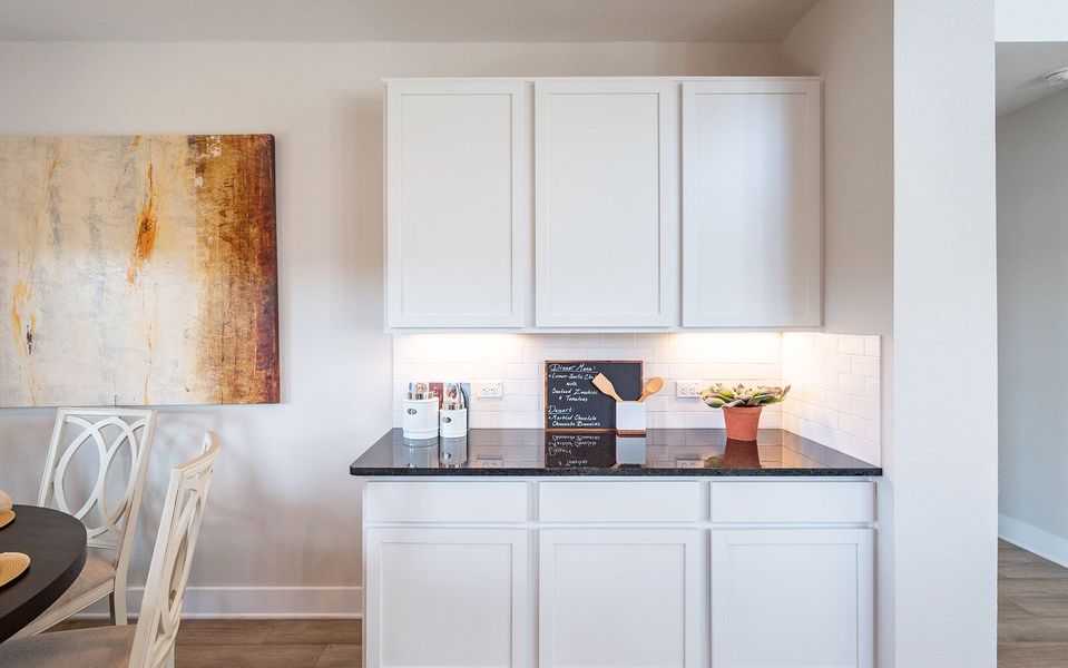Furnished interior in a model home at The Grove in Sherman (Image 39).