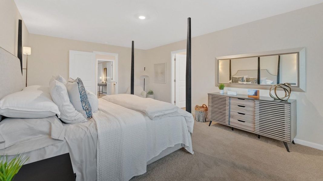 Furnished interior in a model home at Magnolia Ridge in Blountville (Image 19). Furnished interior in a model home at Magnolia Ridge in Blountville (Image 19).