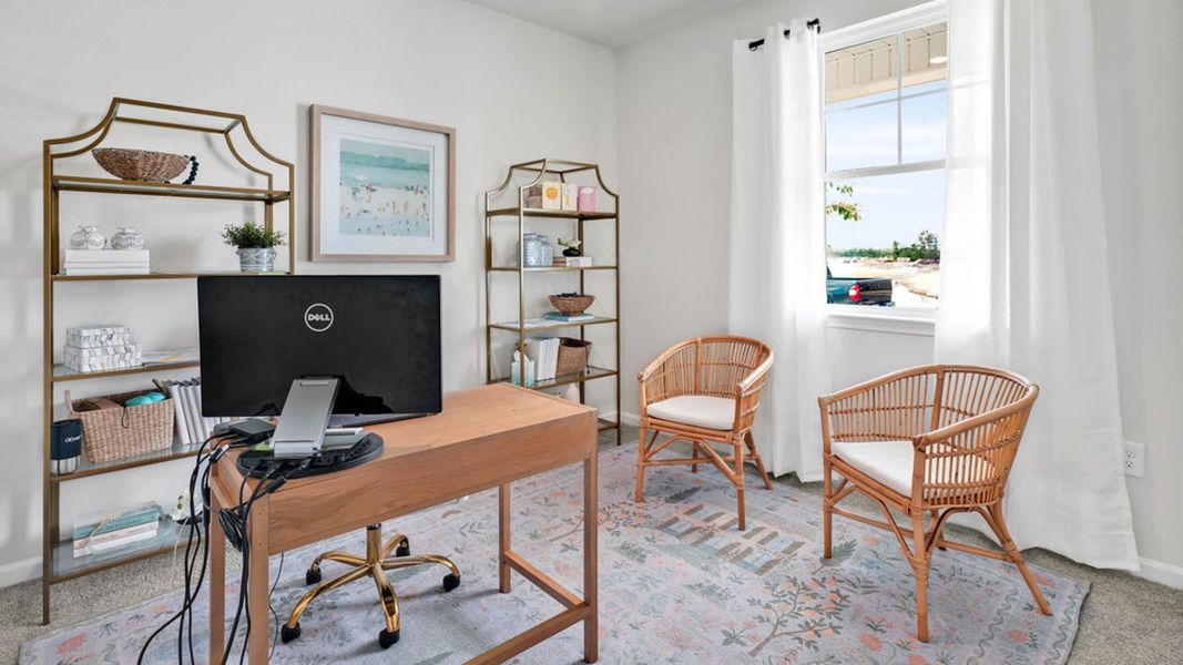 Furnished interior in a model home at Driftwood in Richlands (Image 5).