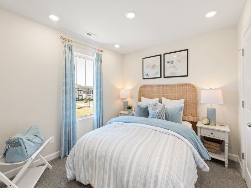 The Dallas floorplan features two secondary bedrooms.