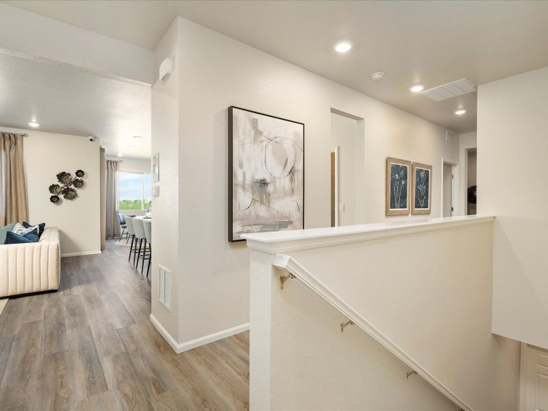 Furnished interior in a model home at Poudre Heights: The Alpine Collection in Windsor (Image 18).