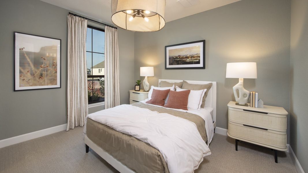 Furnished interior in a model home at Haby Hill 60' in San Antonio (Image 14). Furnished interior in a model home at Haby Hill 60' in San Antonio (Image 14).