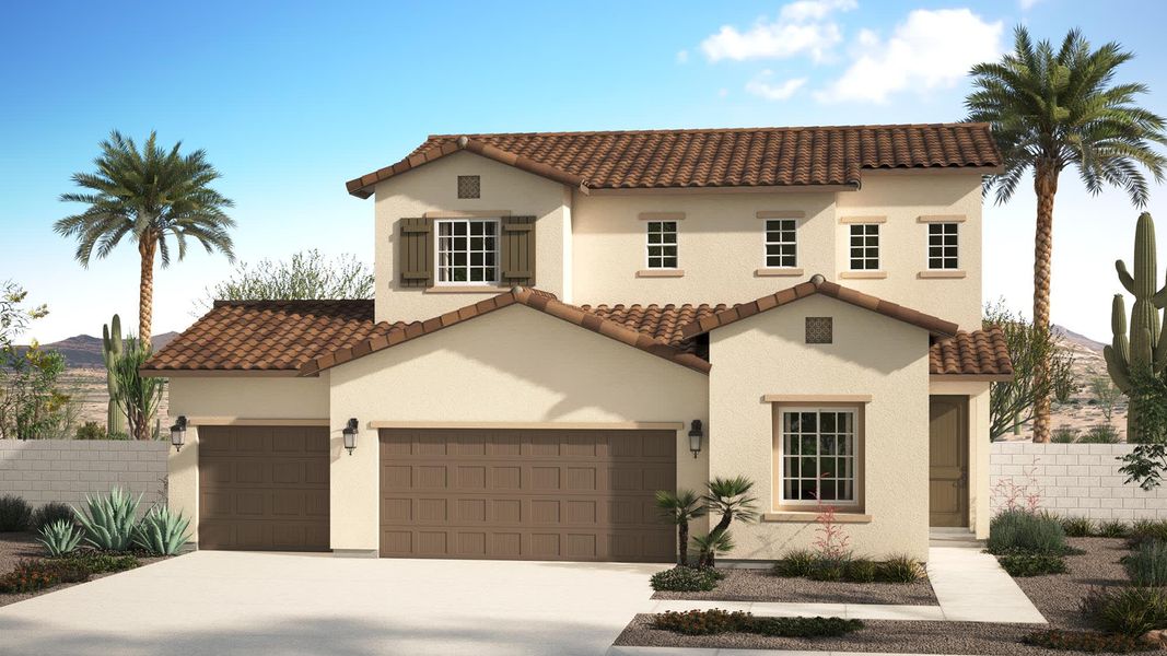 Spanish Elevation | Tamburlaine | Marlowe | New Homes in Glendale, AZ | Landsea Homes