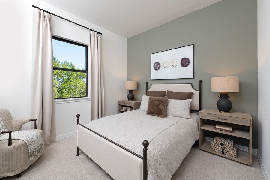 Furnished interior in a model home at Bergamo in Katy (Image 7).