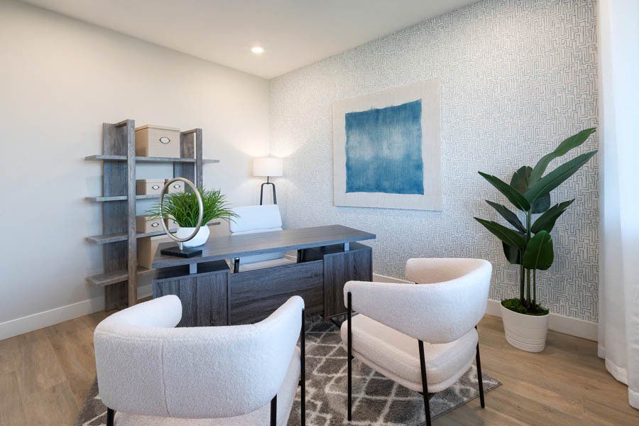 Furnished interior in a model home at Alora at Ironwing in Litchfield Park (Image 22).