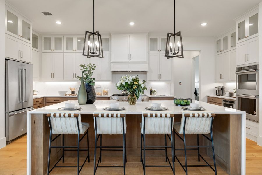 Furnished interior in a model home at The Grove in North Richland Hills (Image 16).