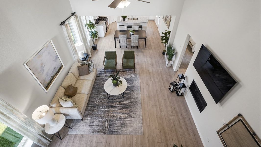 Furnished interior in a model home at The Woods at Lindsey Place in Anna (Image 37).