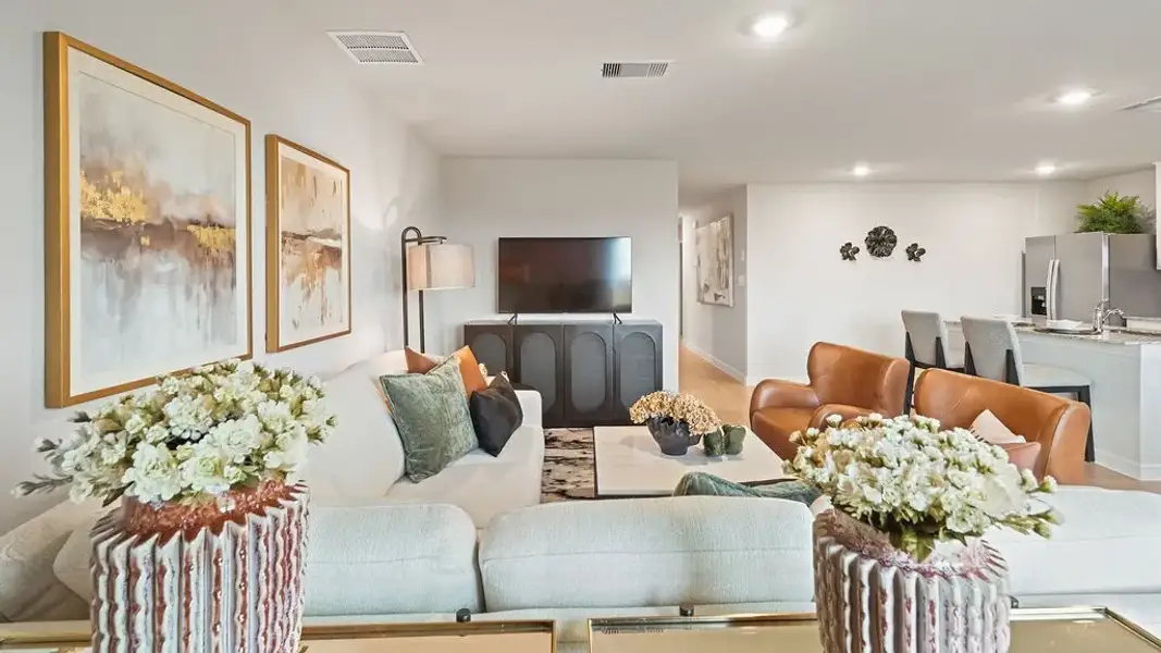 Furnished interior in a model home at Skybridge in Corpus Christi (Image 5). Furnished interior in a model home at Skybridge in Corpus Christi (Image 5).