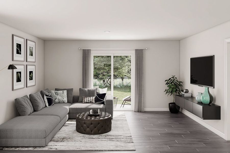 Furnished interior in a model home at Eagle's Landing in Benson (Image 6).