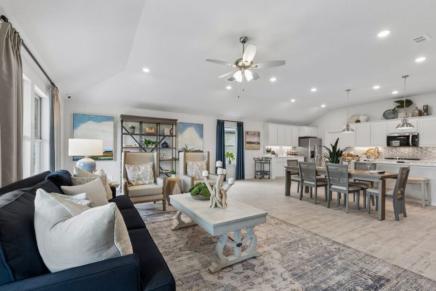 Furnished interior in a model home at Terra Vella in Haslet (Image 13).