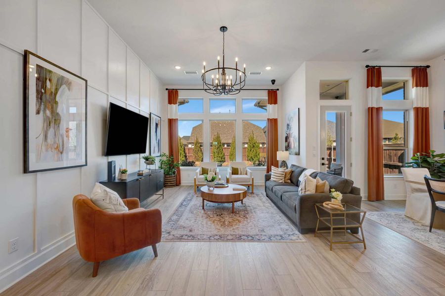 Furnished interior in a model home at The Parks at Wilson Creek in Celina (Image 7).