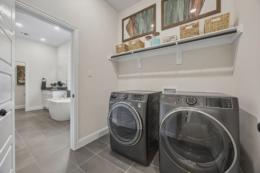 Furnished interior in a model home at Westpoint Park in Fort Worth (Image 31).