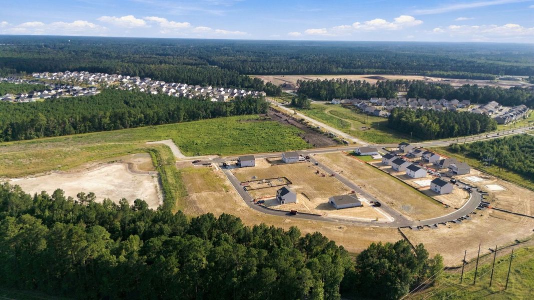 Aerial view of the West New Bern community in New Bern, NC, showing layout and nearby surroundings (Image 11).