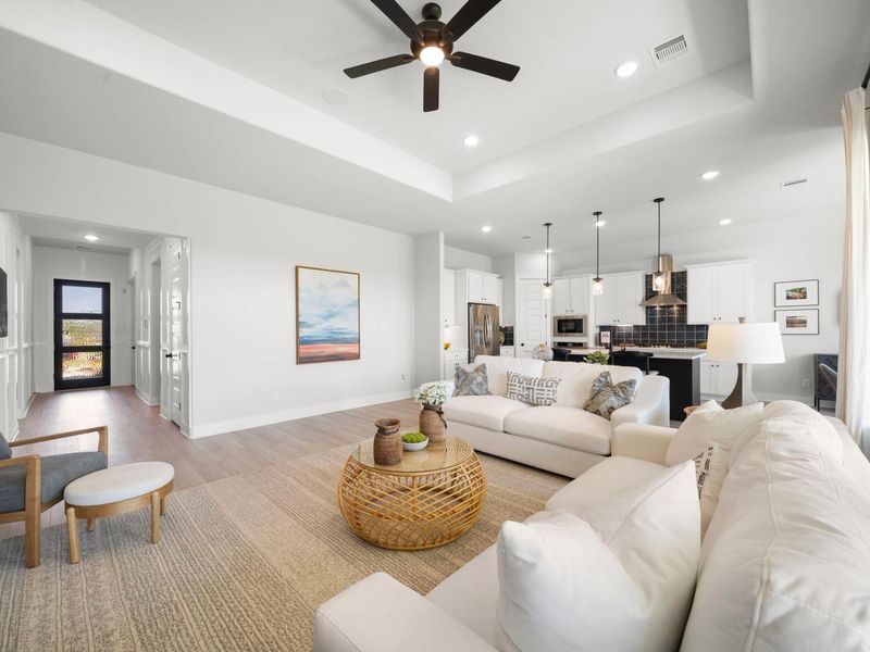 Furnished interior in a model home at Lago Mar in Texas City (Image 10). Furnished interior in a model home at Lago Mar in Texas City (Image 10).