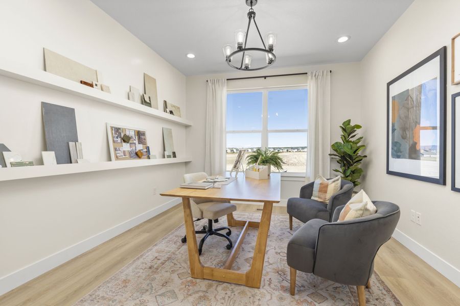 Plan C411 - American Legend Homes' Model in Sterling Ridge - Home Office