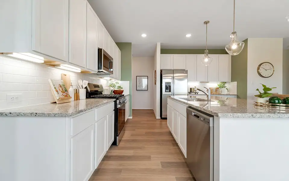 Furnished interior in a model home at Garden Grove in San Antonio (Image 5). Furnished interior in a model home at Garden Grove in San Antonio (Image 5).